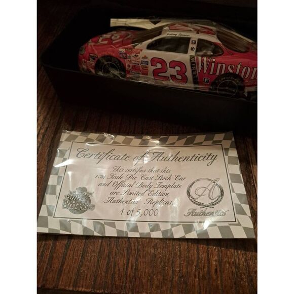 Vintage 99 Racing Champions Authenics Jimmy Spencer Winston Die Cast Nascar Car - Picture 5 of 6